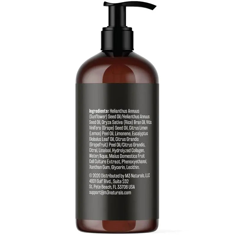 M3 Naturals Cellulite Massage Oil 8oz - Smooth the Appearance of Cellulite - Body Care & Skin Care Massage Oil - Topical Collage