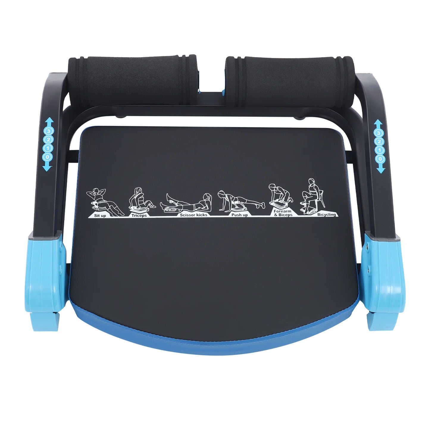 Abdominal Exerciser Foldable Multifunctional Ab Machine Adjustable Intensity for Home Gym Fitness Equipment