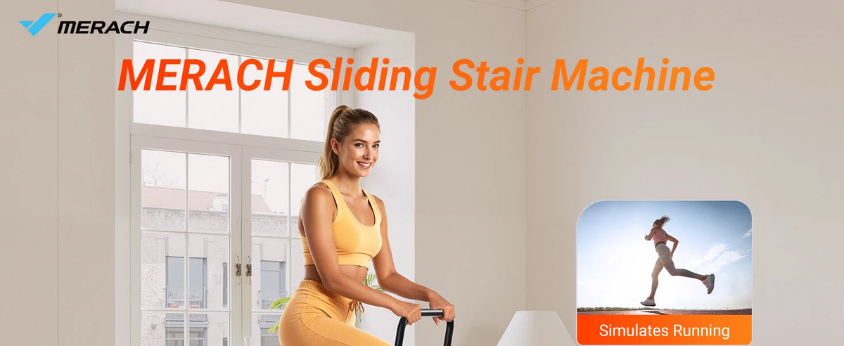 MERACH Stair Stepper for Home Gym Exercise, New Version Stairmaster for Full-Body Workout, Compact Folding Stair Climber with Extended Step Range, Adjustable Handlebar/Pedal