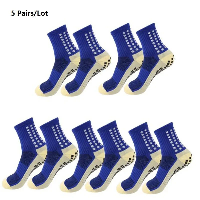 1/5/10/20 pair of football socks sports socks men's mid-calf socks silicone non-slip dot socks basketball yoga socks