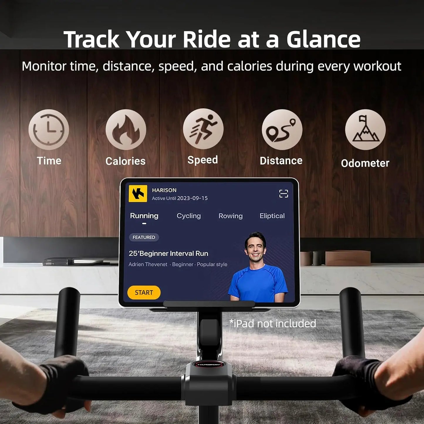 Exercise Bike, Magnetic Stationary Bike for Home, Quiet Dual-Belt Indoor Cycling Spin Bike, 380 lb Capacity, Customized