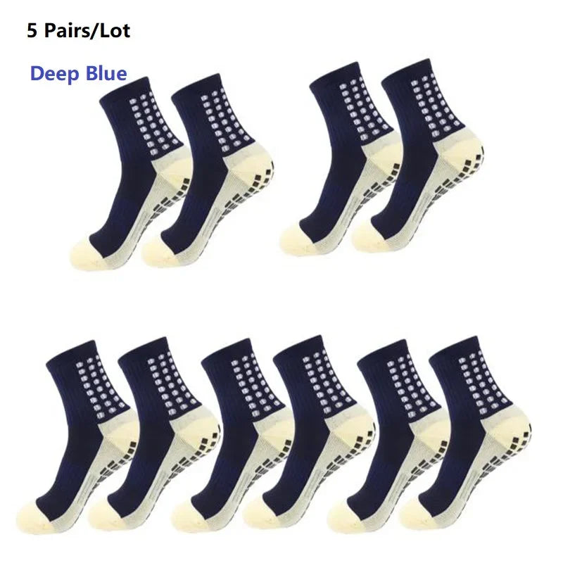 1/5/10/20 pair of football socks sports socks men's mid-calf socks silicone non-slip dot socks basketball yoga socks