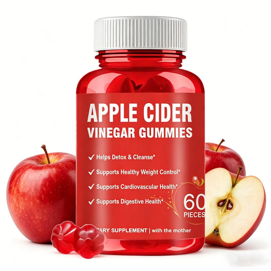 Apple Cider Vinegar Gummies Detox For Bloating and Constipation Slimming Fat Burning Digestive System Health