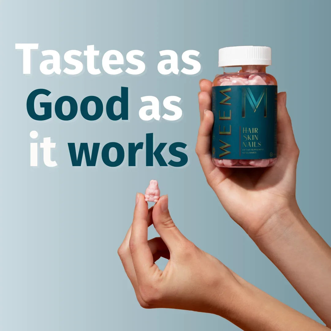 Hair Skin and Nails Gummies - Vegan biotin Vitamins for Women & Men Supports Faster Hair Growth, Stronger Nails, Healthy Skin