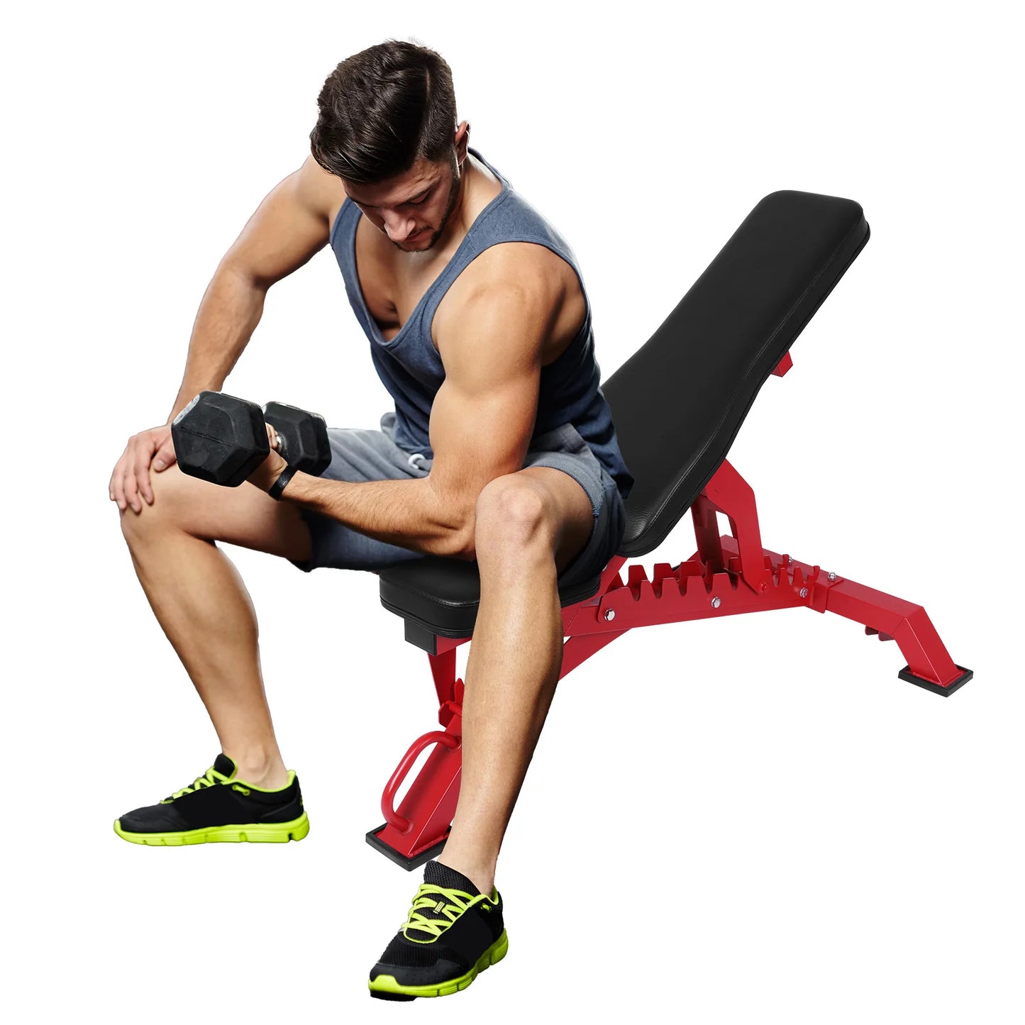 Adjustable Workout Bench with 1300LBS Weight Capacity Exercise Bench for Home Gym for Benches Press Strength Training Exercise