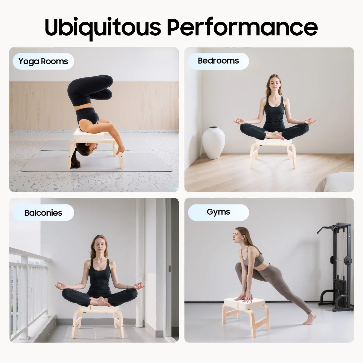 Yoga Headstand, Assistant Inversion Bench, Body Shaping Invert Stool, Chair Body Coordination for Gymnasts 64*36*40cm
