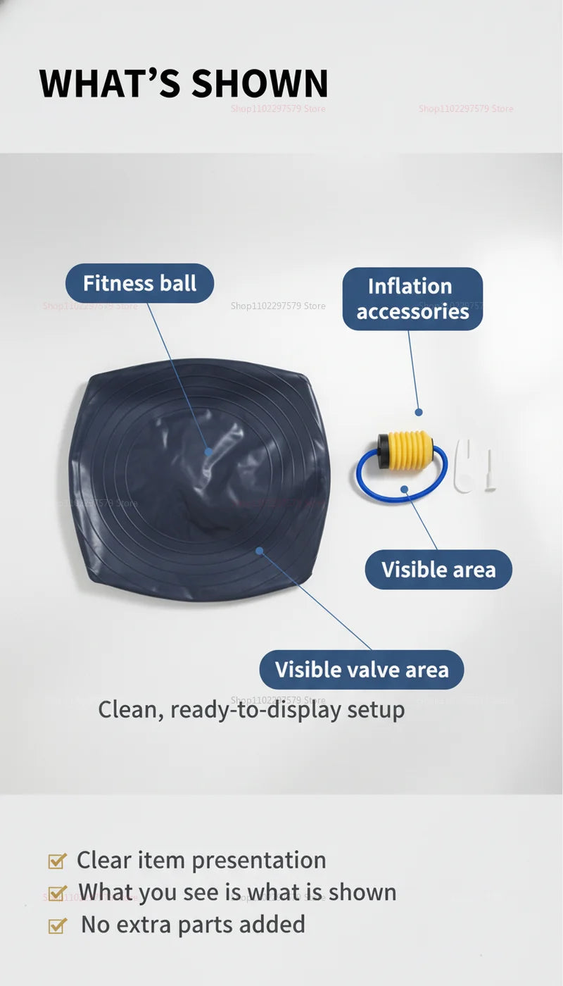 High Quality Explosion-proof Inflatable Yoga Ball, Suitable for Exercise and Balance, Suitable for Gym, Yoga and Home Training