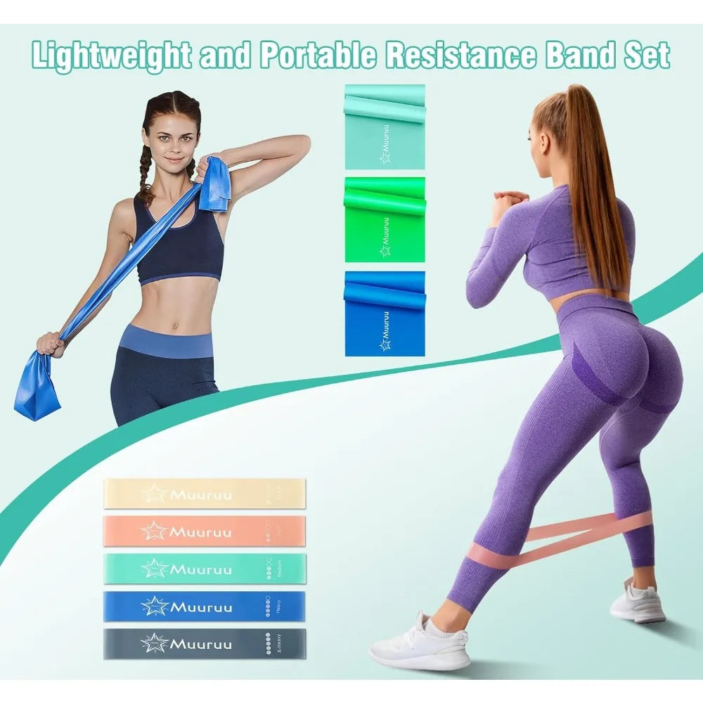 Pilates Equipment Kit for Home Workout, Pilates Ring and Ball Set for Women, 14'' Magic Circle Essentials Accessories Kit
