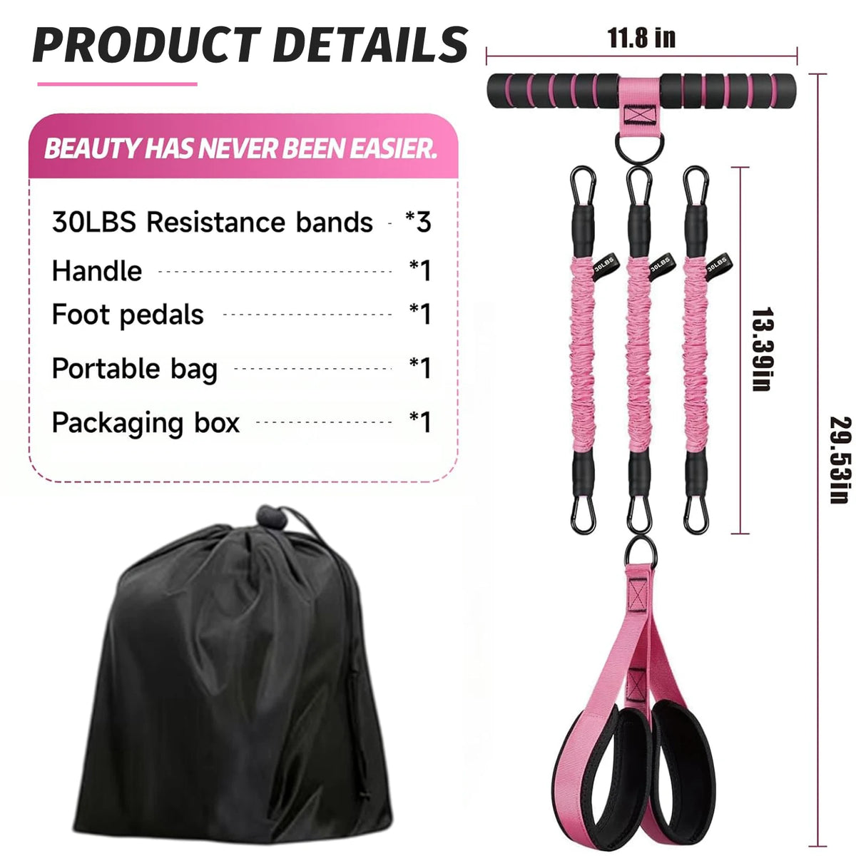 Ankle Resistance Bands with Secure Hold Slip-Proof Cuffs, Home Gym Leg & Glute Workout Equipment, 5-Pack for Kickbacks & Hip Training, Leg Work Out Accessories