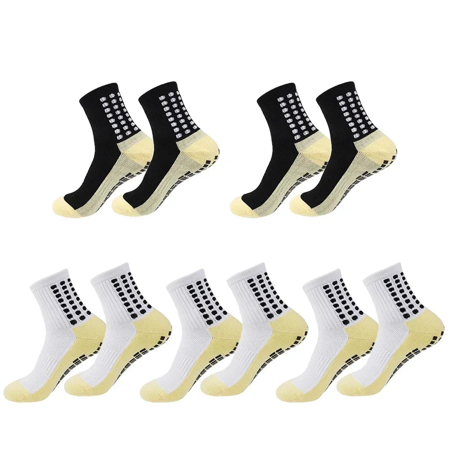 1/5/10/20 pair of football socks sports socks men's mid-calf socks silicone non-slip dot socks basketball yoga socks