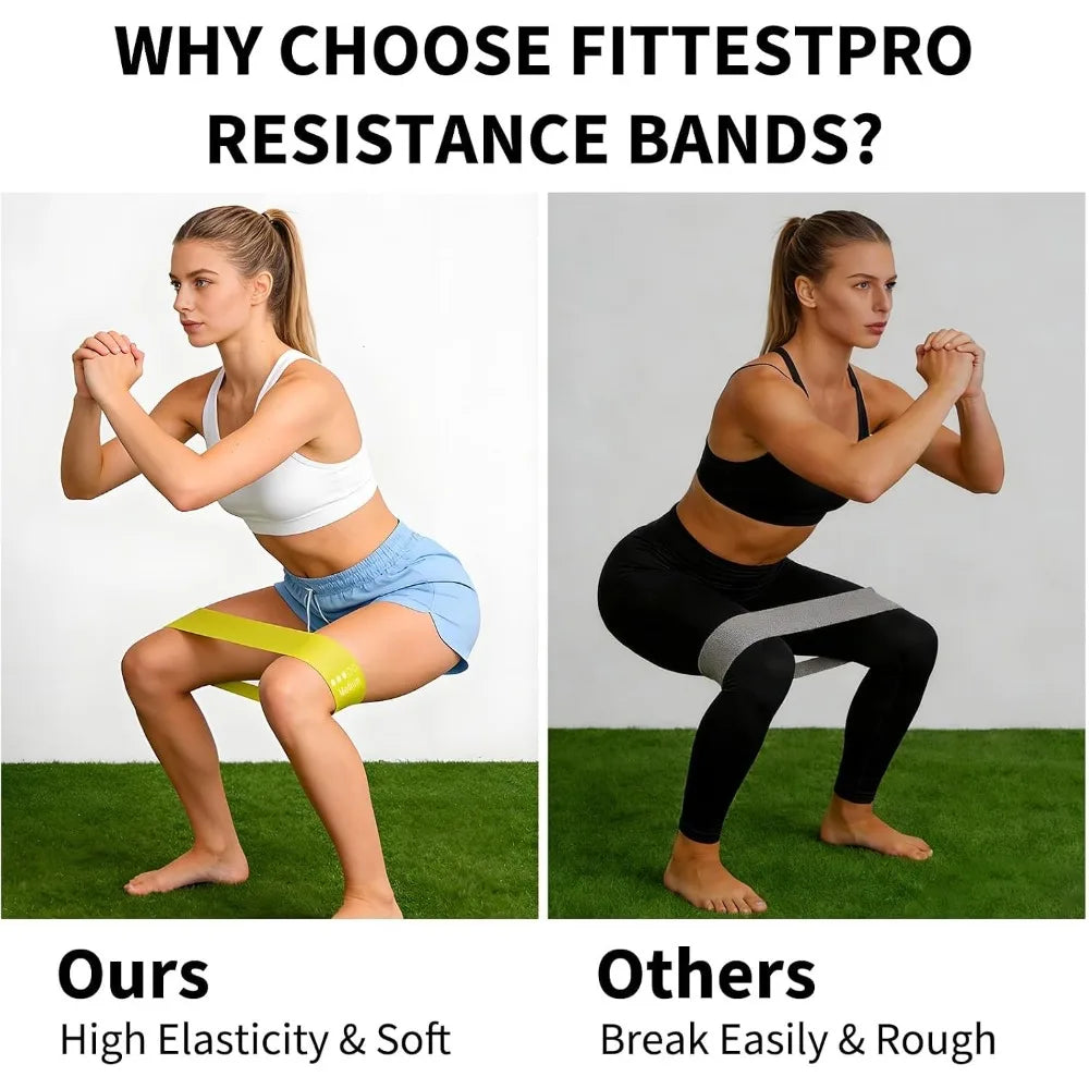 20 Count TPE Resistance Bands Fitness Set Elastic Exercise Loops for Strength Workout Muscle Stretching  Yoga Gym Equipment Elastic Rubber Loop