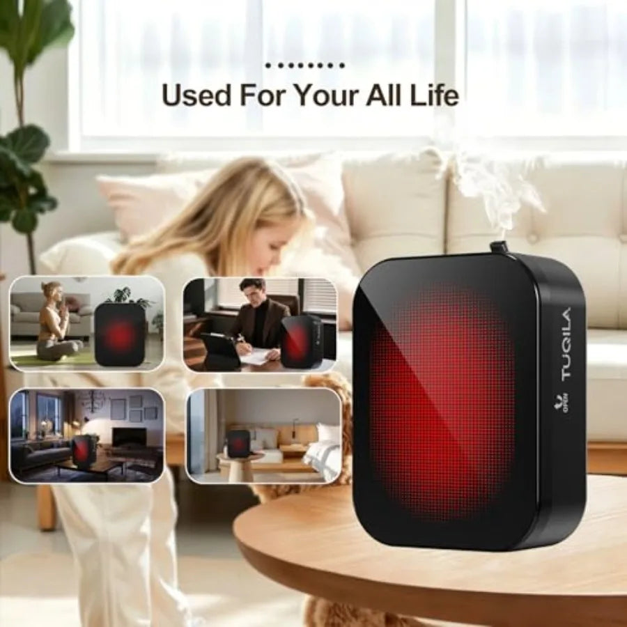 Waterless essential oil diffuser for home, hotel, office; ABS plastic; white; app-controlled smart cold air diffusion up to 200
