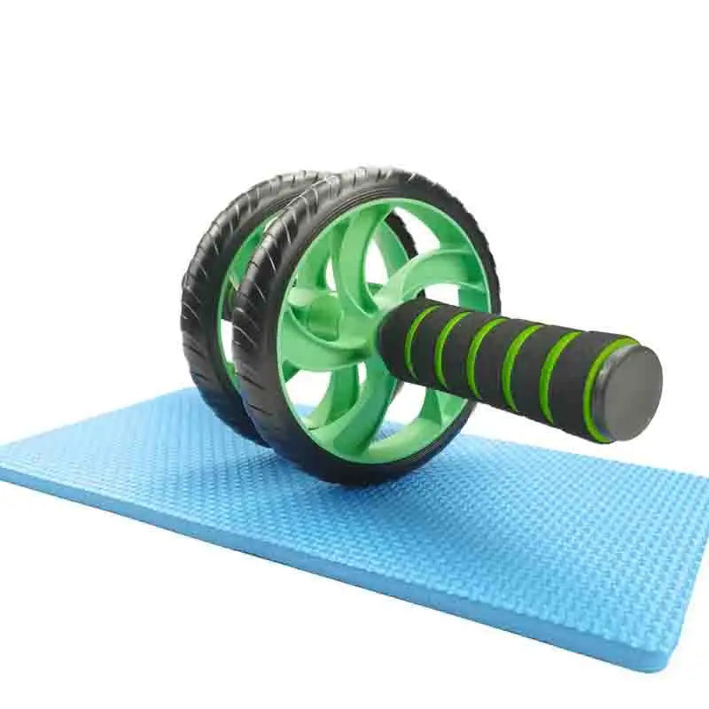 Silent Dual-Wheel Abdominal Roller - Made of Pvc and Stainless Steel, Suitable for Core Strength Training and Fitness Enthusiasts, Abdominal Muscle Roller, Exercise Equipment