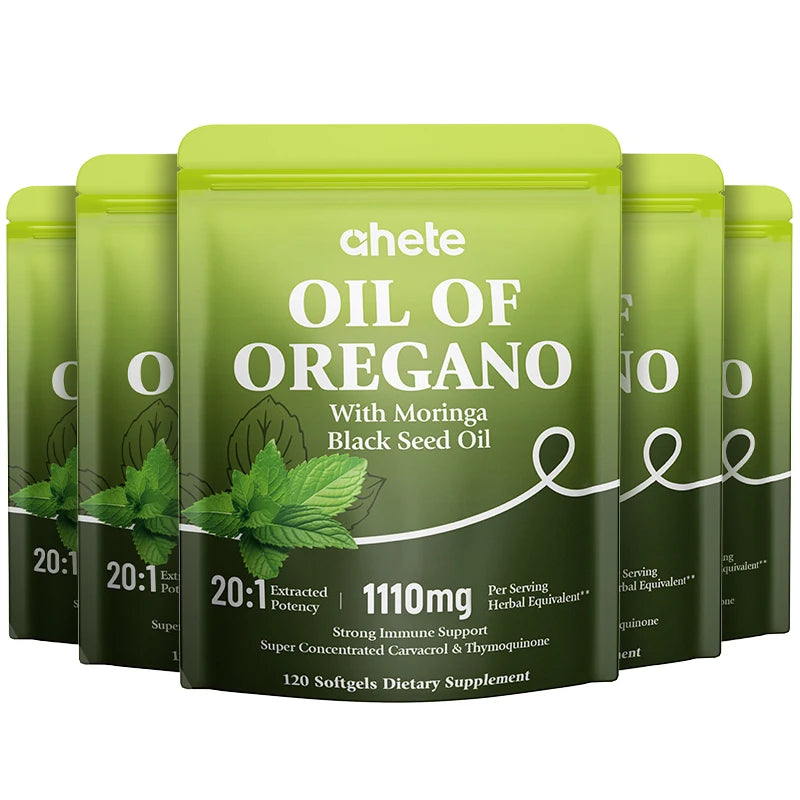 Oil of Oregano with Moringa Black Seed Oil Softgels