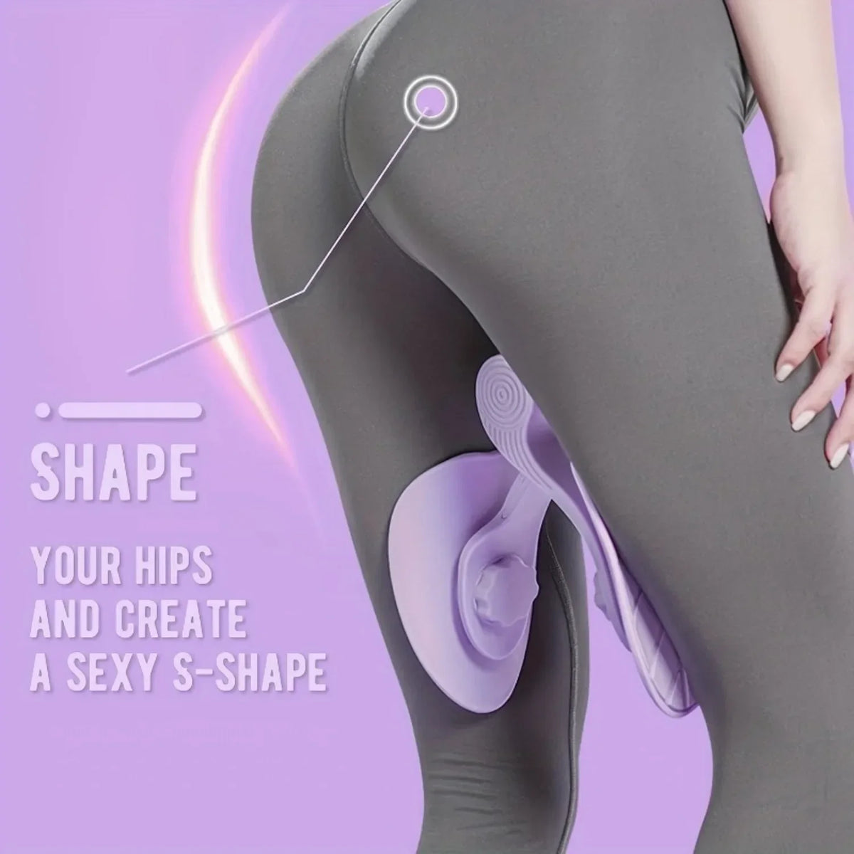 Pelvic Floor & Thigh Trainer‑ Non‑electric, ABS Material, for Thigh Adduction Shaping and Pubic Bone Strengthening