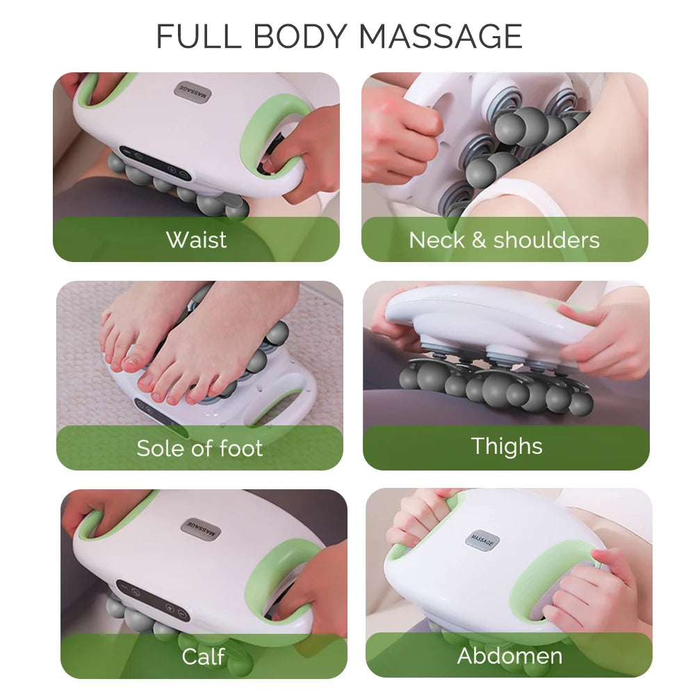 42 Heads Fascia Gun High-Frequency Vibration Deep Body Massage Device Back Waist Thigh Massager Neck Shoulder Muscle masajeador