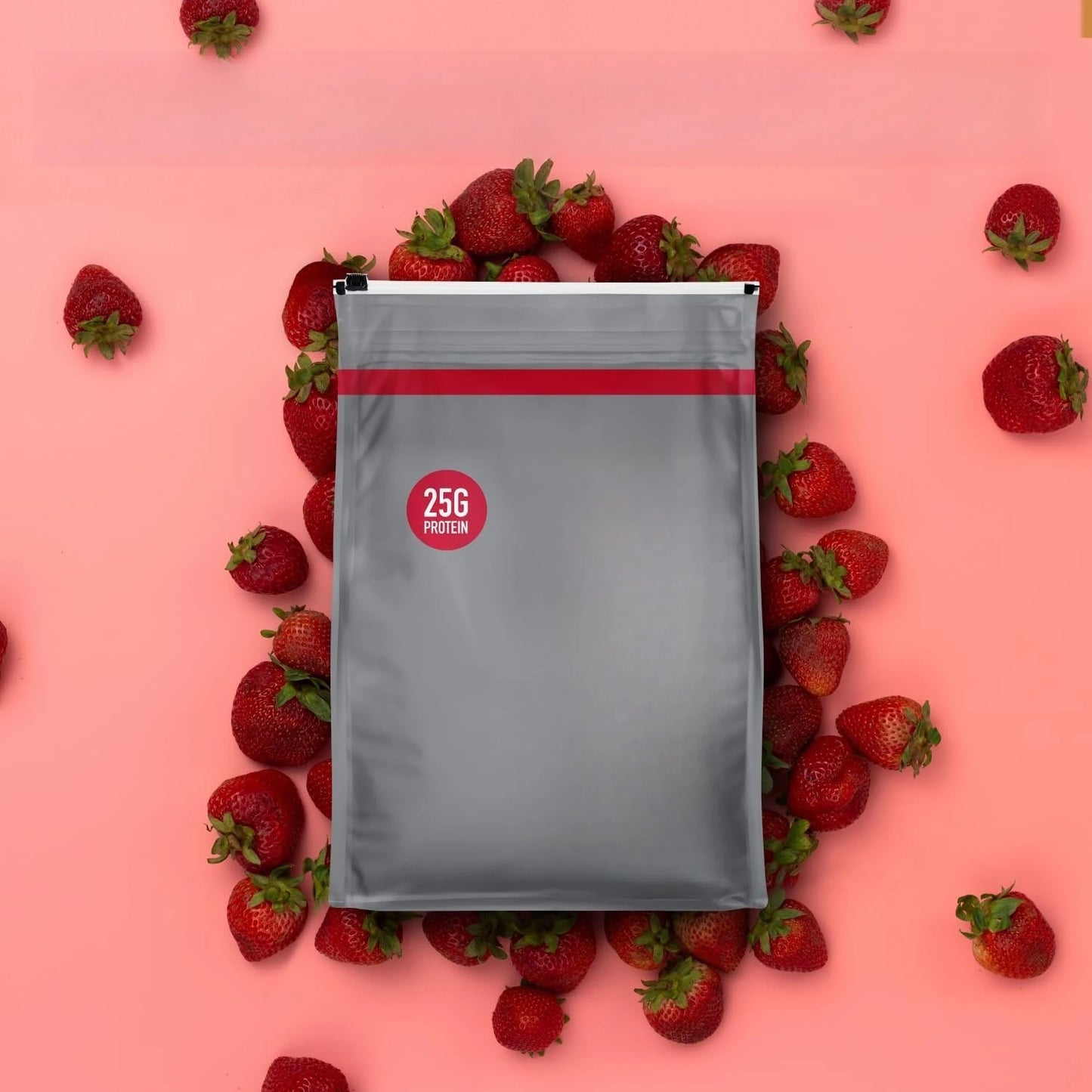 Zero Carb 100% Pure Whey Isolate Protein Powder, Gluten Free, With Vitamins, Strawberries & Cream (Packaging May Vary)