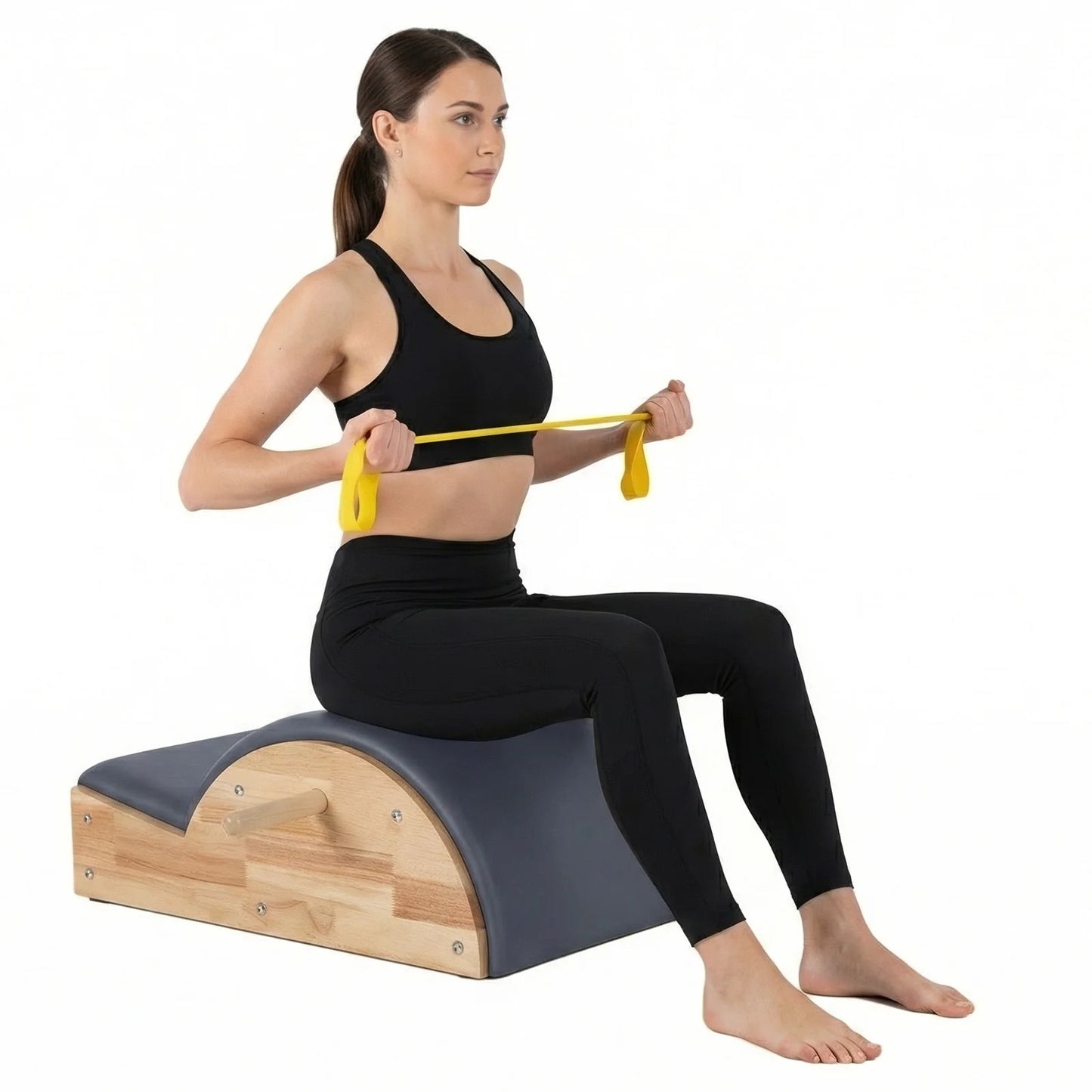Balanced Body Pilates Arc Pilates Reformer Machine Solid Wood for Balance Body Exercise Multifunctional for Back Flexibility