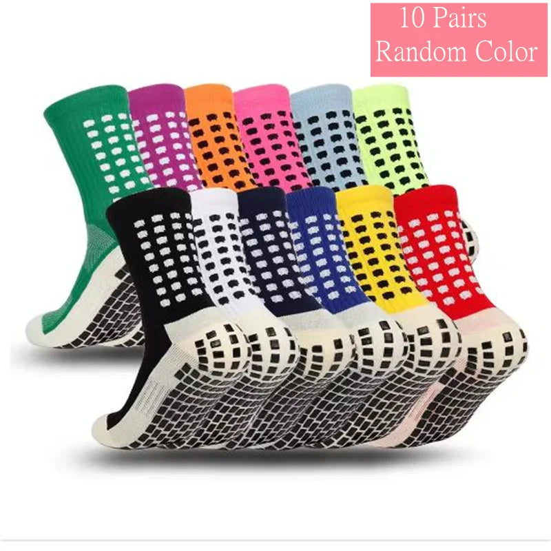 1/5/10/20 pair of football socks sports socks men's mid-calf socks silicone non-slip dot socks basketball yoga socks