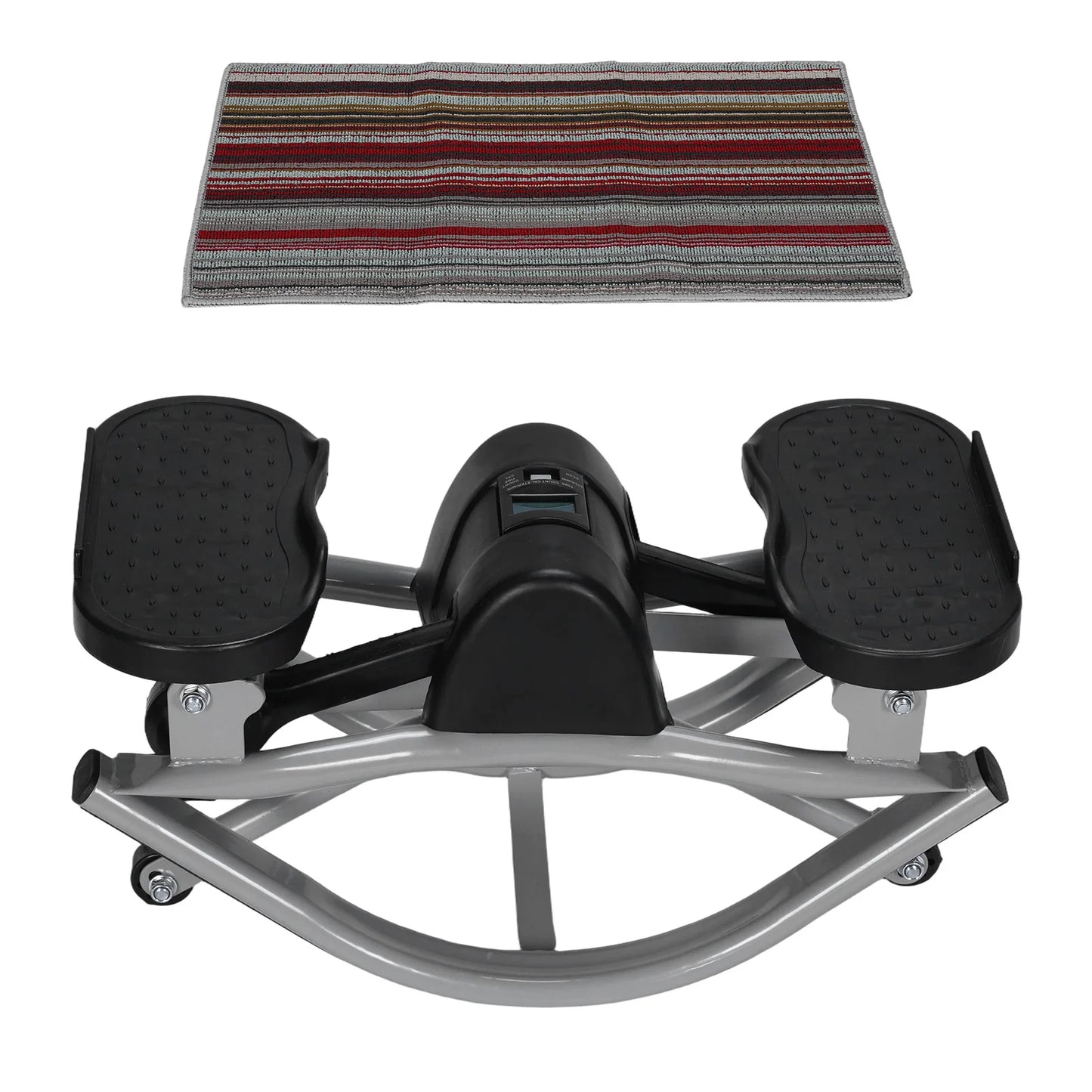 Rock Stepper Machine with Digital Display & Resistance Bands 250 LBS Weight Capacity for Knees Joints Legs Glutes Abs