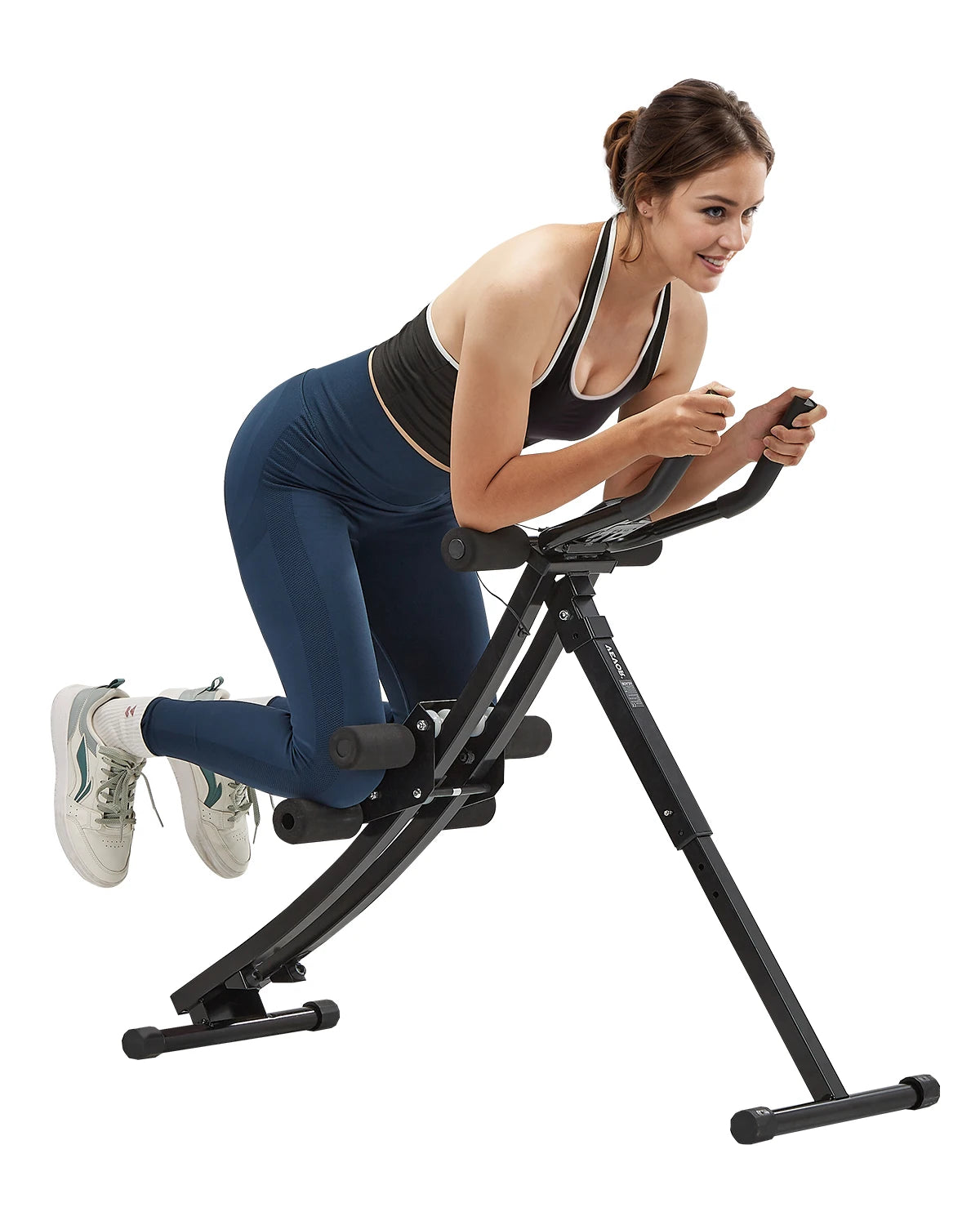 VEVOR AB Workout Machine Ab Workout Equipment 440 lbs Weight Capacity Strength Training Ab Cruncher Foldable Fitness Exerciser