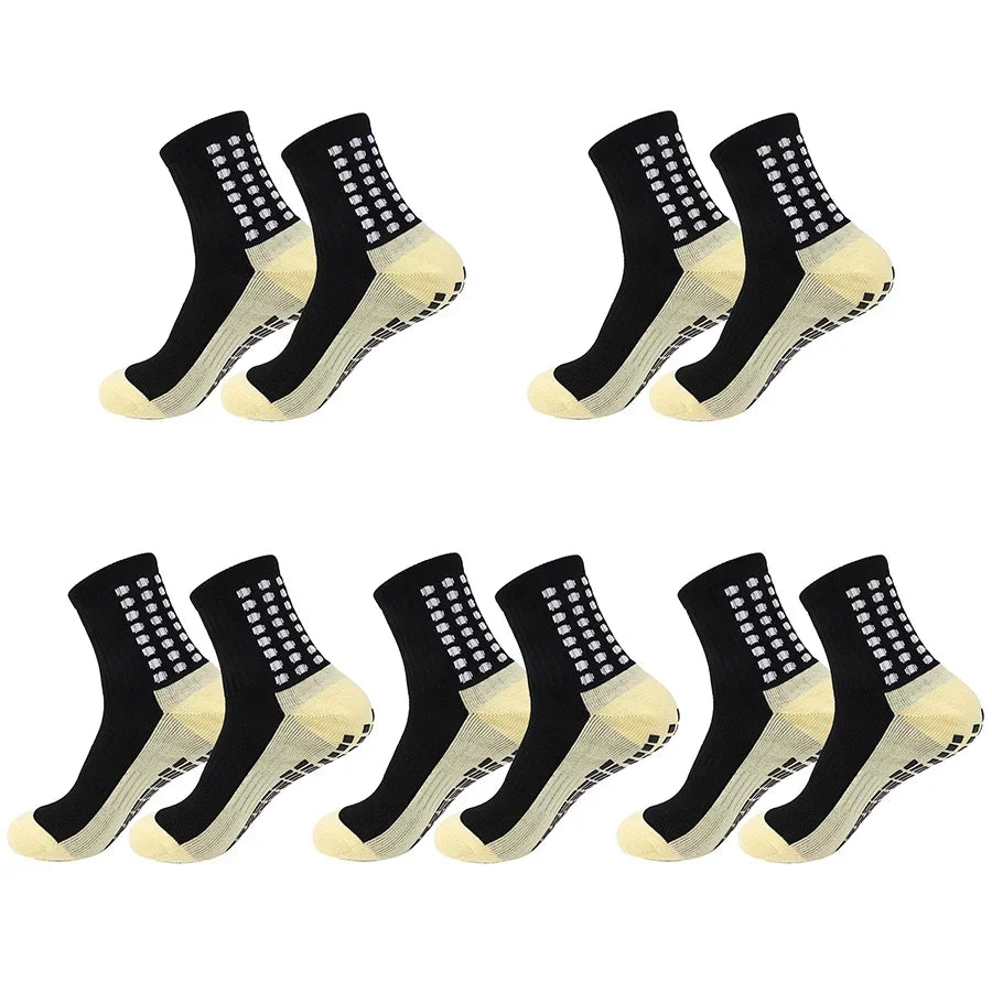 1/5/10/20 pair of football socks sports socks men's mid-calf socks silicone non-slip dot socks basketball yoga socks