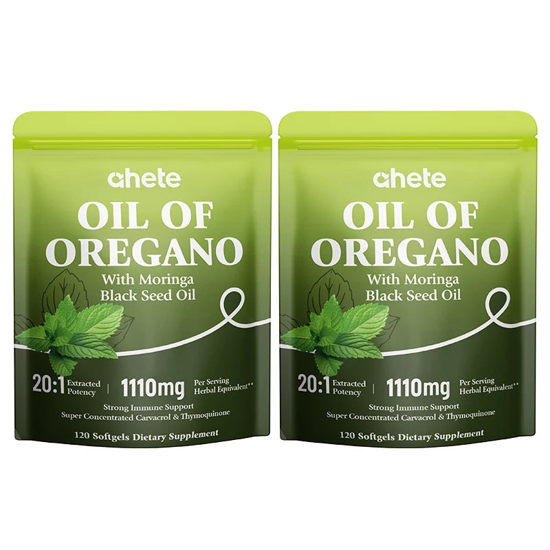 Oil of Oregano with Moringa Black Seed Oil Softgels