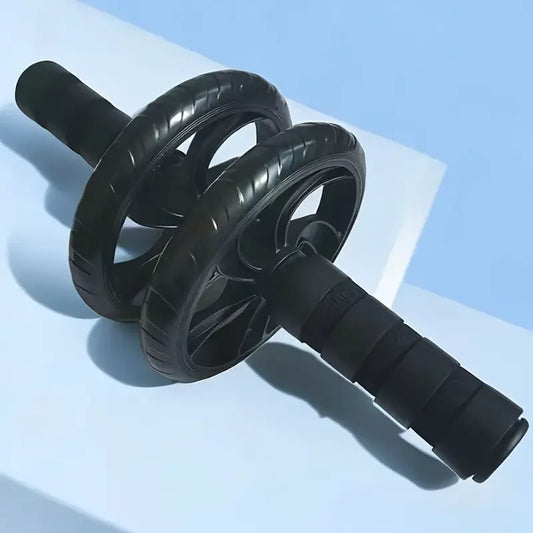 Silent Dual-Wheel Abdominal Roller - Made of Pvc and Stainless Steel, Suitable for Core Strength Training and Fitness Enthusiasts, Abdominal Muscle Roller, Exercise Equipment