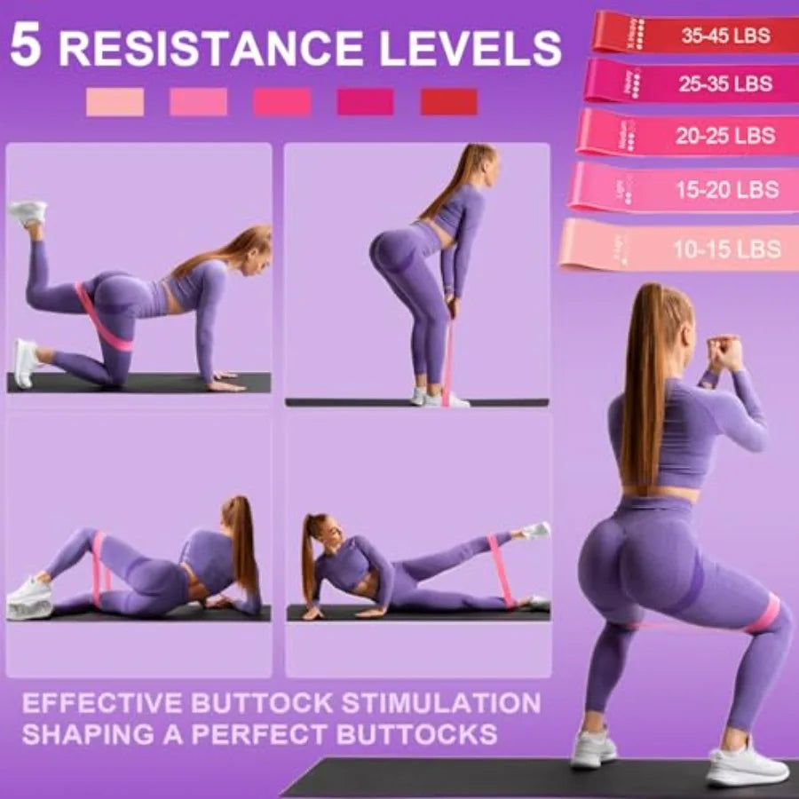 Pilates Ring Equipment Set, Home Pilates Kit for Women with 13'' Magic Ring with Dual Padded Handles, Small Pilates Ball, 5 Res