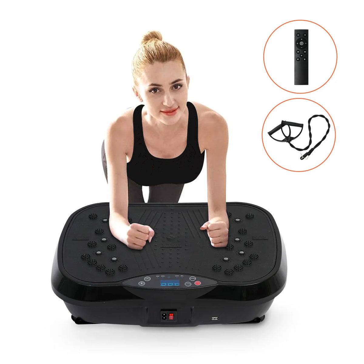 Vibration Plate Exercise Machine Fat-Burning Home Fitness Fat Slinger Shaping Whole Body Workout Portable Fitness Equipment