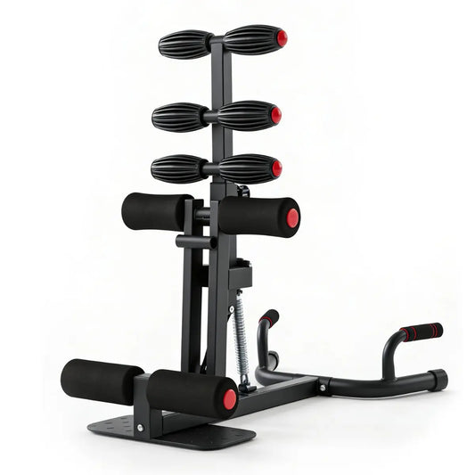 Squat Machine for Home Gym, Adjustable Glute Trainer & Leg Exercise Equipment, 5-Level Length 2-Level Height, 300lbs, Ab Workout, Easy Assembly