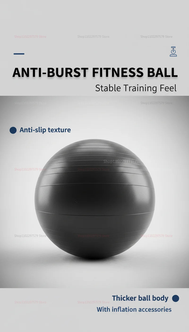 High Quality Explosion-proof Inflatable Yoga Ball, Suitable for Exercise and Balance, Suitable for Gym, Yoga and Home Training