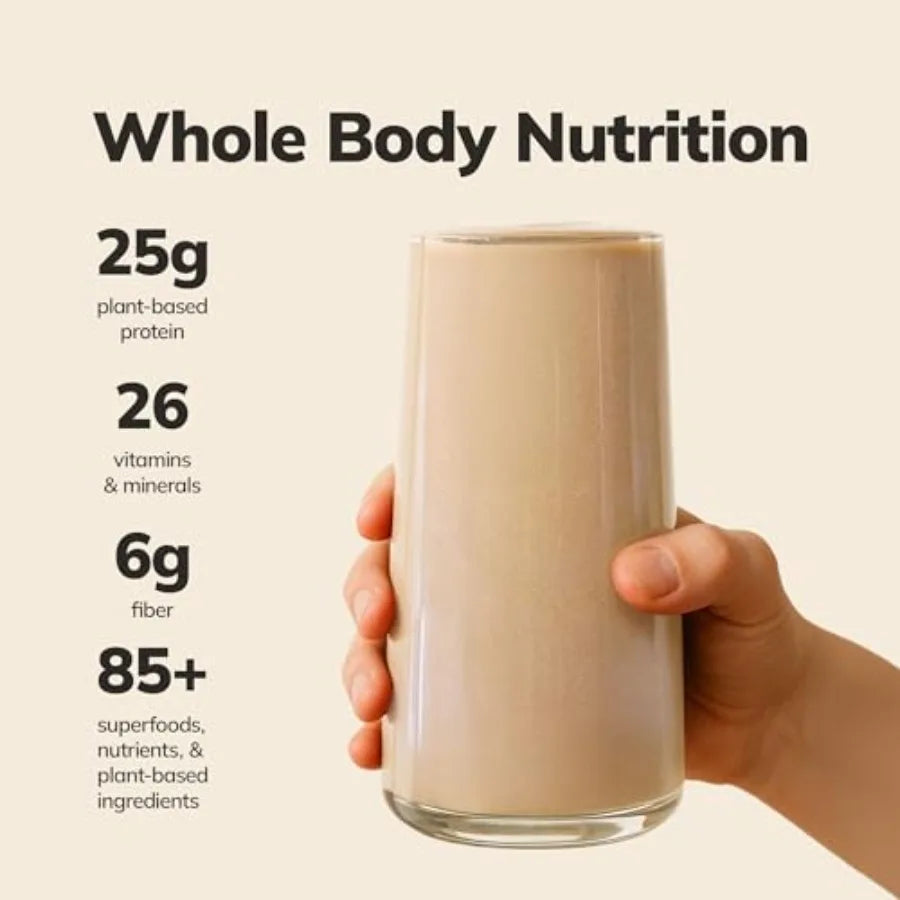Ka'Chava Whole Body Meal Shake 2 lb Vegan Protein Powder with 8+ erfoods and Greens Plant-Based Meal Replacement with Probiotic
