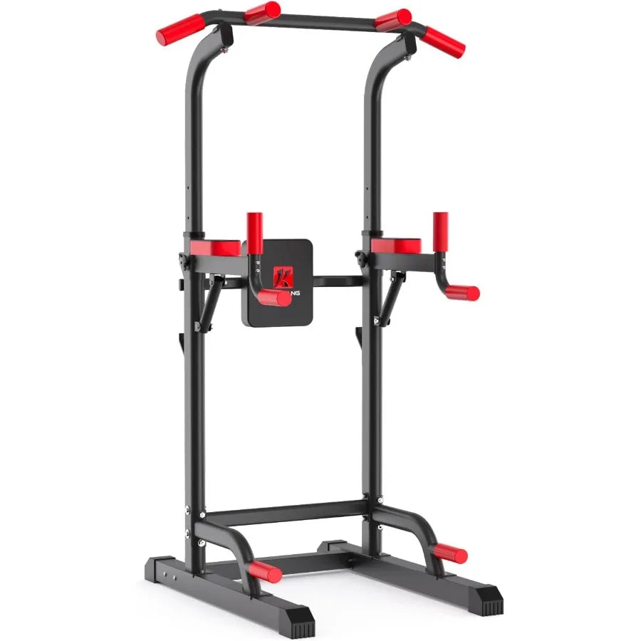 Power Tower Dip Station, Multi-Function Assistive Trainer Pull Up for Home Gym Muscle Building and Beginner Exercises,Load 450LB