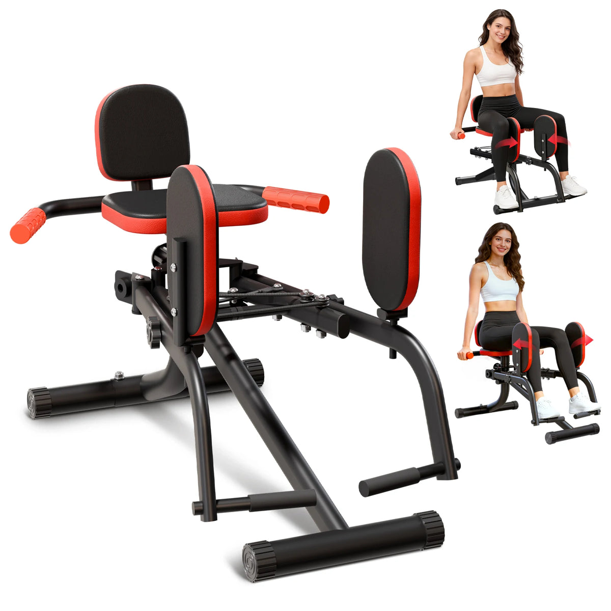 Foldable Home Hip Trainer Machine Dual-Motion Inner & Outer Thigh Sculptor, Unisex Home Gym Equipment for Home Workout