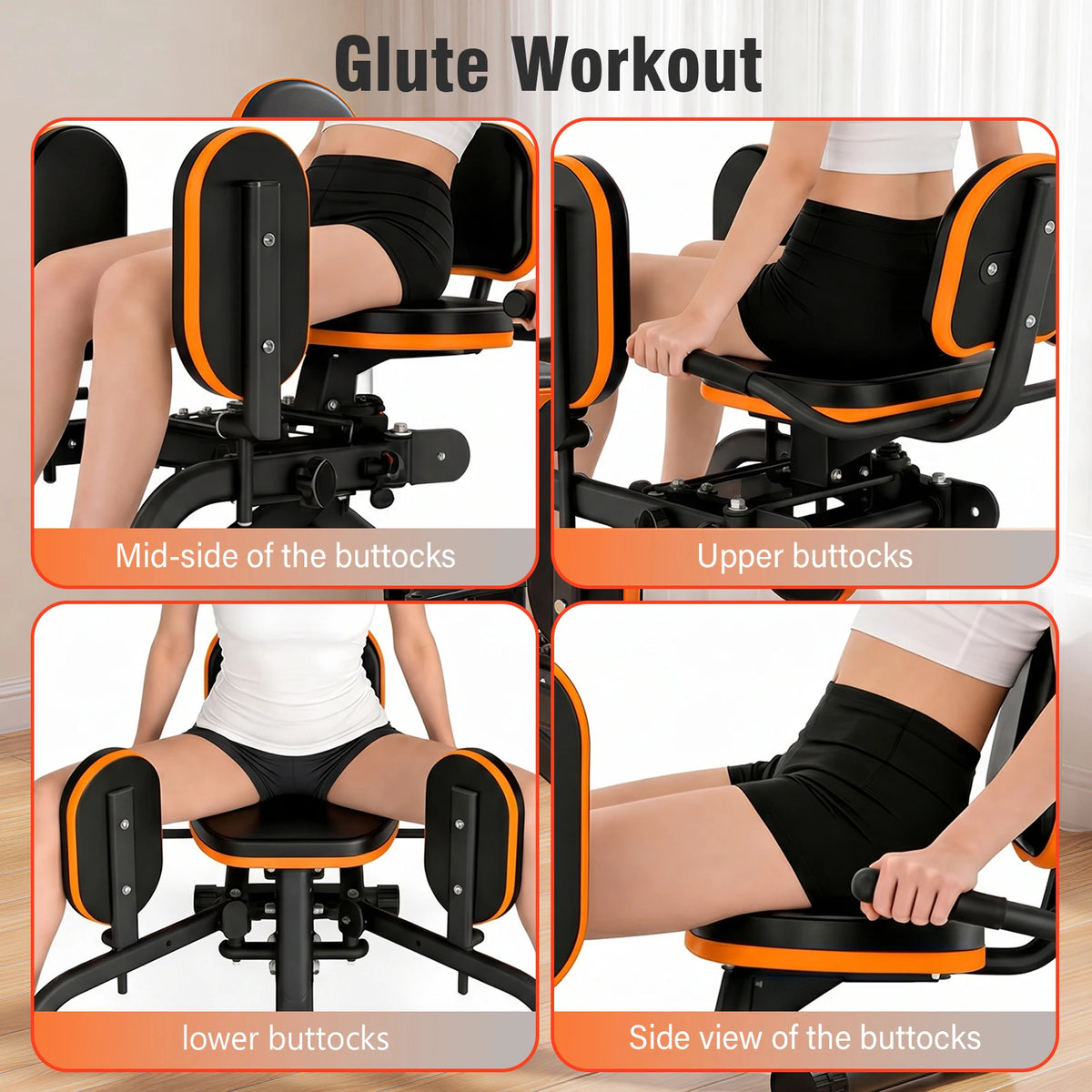 Foldable Home Hip Trainer Machine Dual-Motion Inner & Outer Thigh Sculptor, Unisex Home Gym Equipment for Home Workout