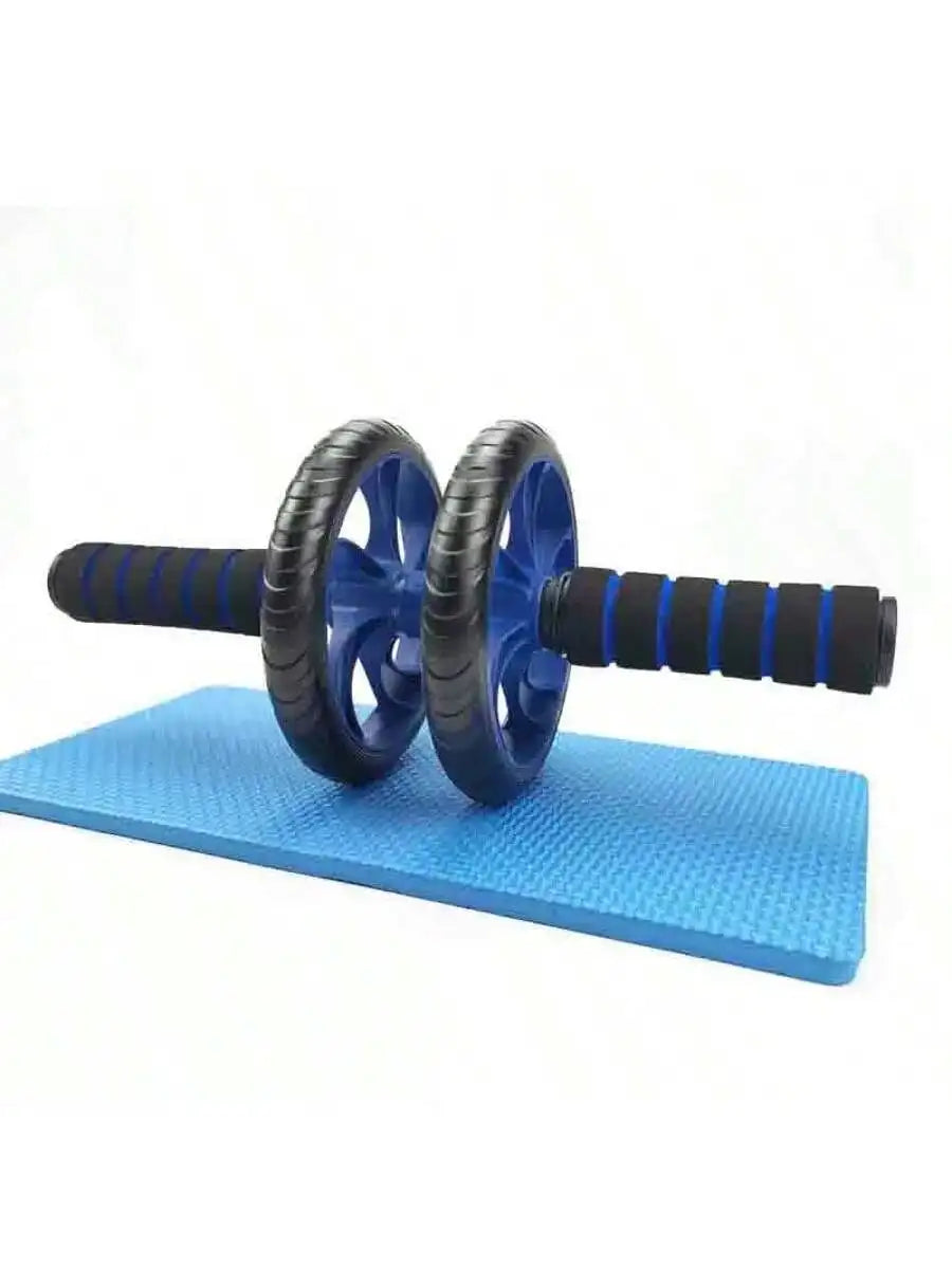 Silent Dual-Wheel Abdominal Roller - Made of Pvc and Stainless Steel, Suitable for Core Strength Training and Fitness Enthusiasts, Abdominal Muscle Roller, Exercise Equipment