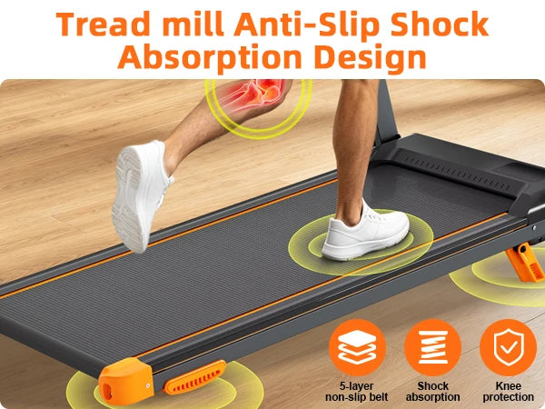 Quiet 3-in-1 Foldable Walking Pad Treadmill with 12% Incline for Home, 12 Preprogrammed HIIT Modes, Supports up to 300 LBS, Smart Treadmill Built with LED Display, Heart Rate Sensor, Bluetooth Speaker & App Connection