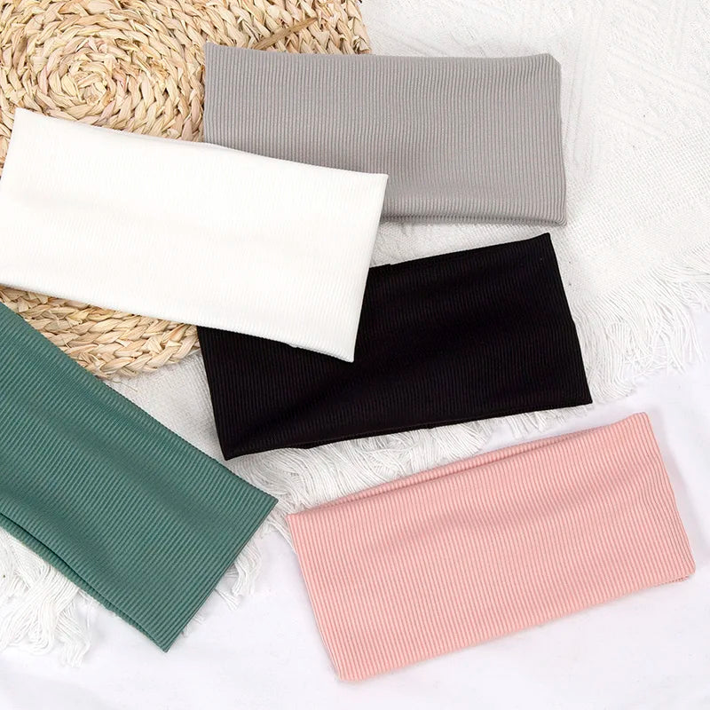 Elastic Solid Color Hair Bands for Women and Men Hairband Running Fitness Sports Yoga Headbands Girls Head Band Accessories 2031