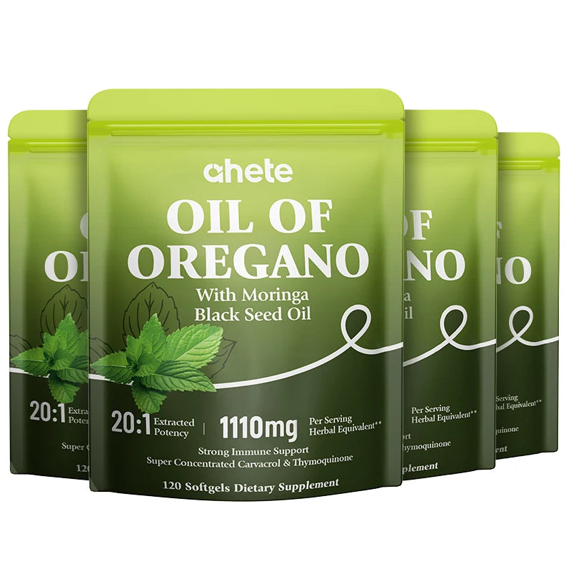 Oil of Oregano with Moringa Black Seed Oil Softgels