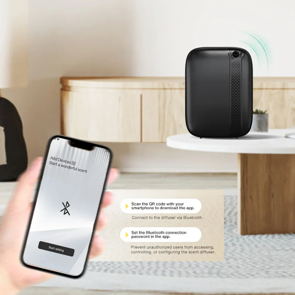 NAMSTE 500m³ Bluetooth Aromatic Oasis House Perfume Essential Oils Air Freshener 400ML Aroma Diffuser Electric Smell For Home