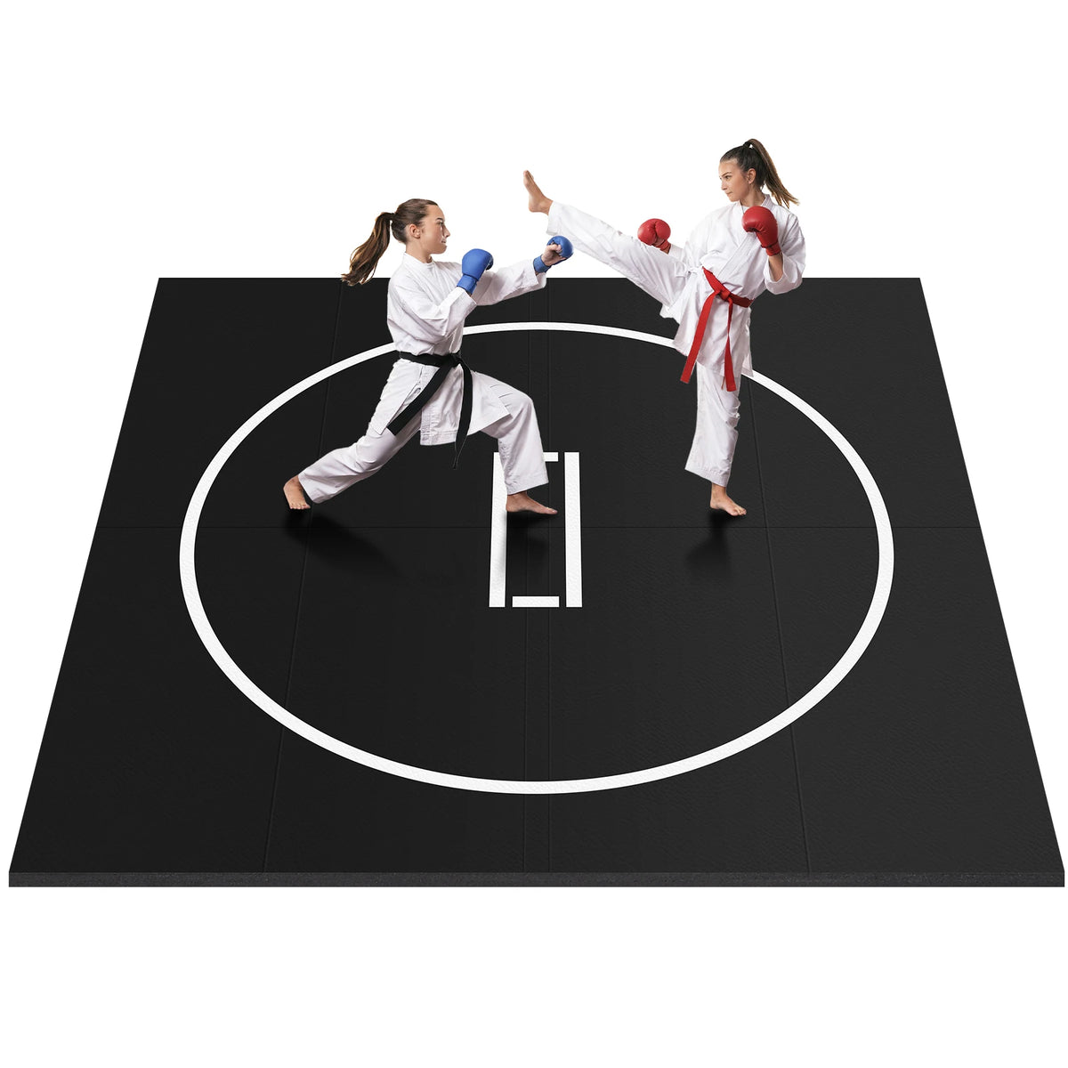 Wrestling Mat with 3cm Thickness Punching Mat 10 X 10ft/10 X 6.6ft/10 X 5ft for Yoga BJJ MMA Grappling Judo Boxing Martial Art