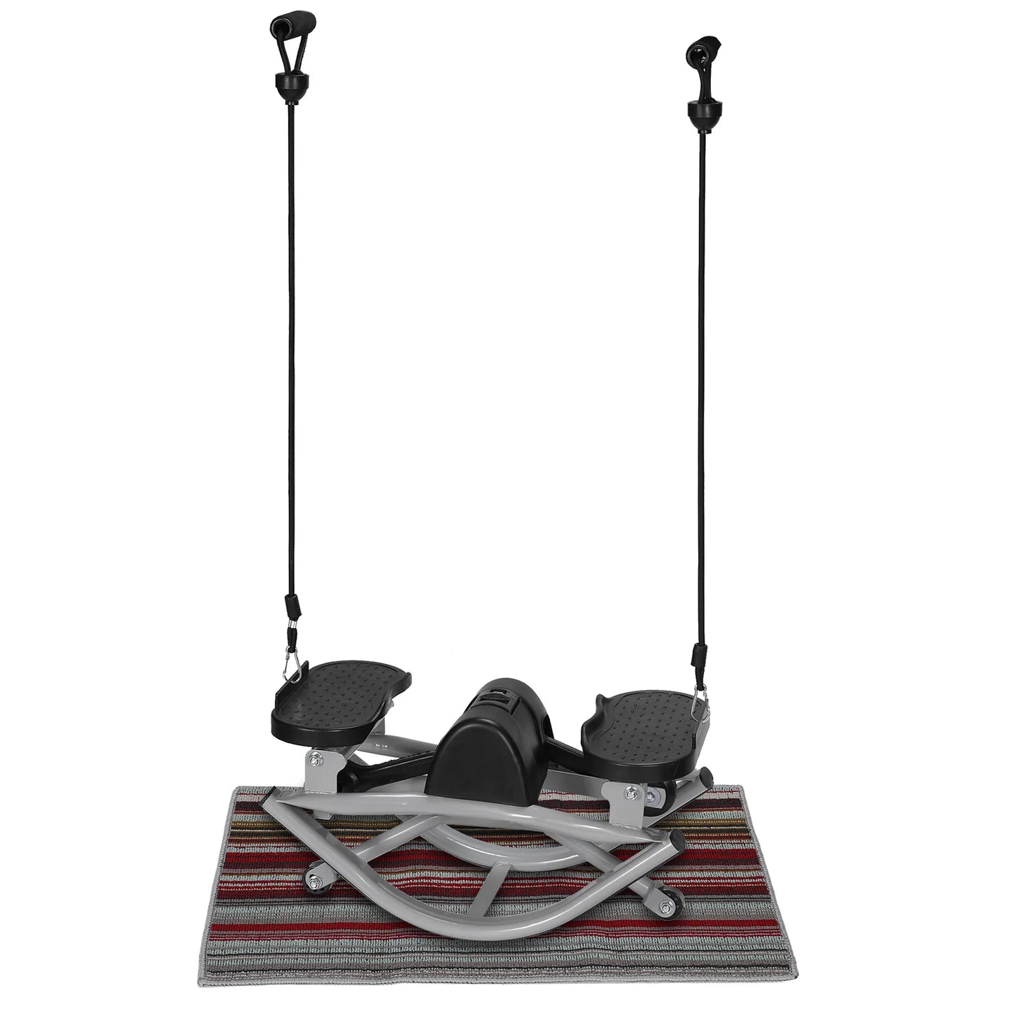 Rock Stepper Machine with Digital Display & Resistance Bands 250 LBS Weight Capacity for Knees Joints Legs Glutes Abs