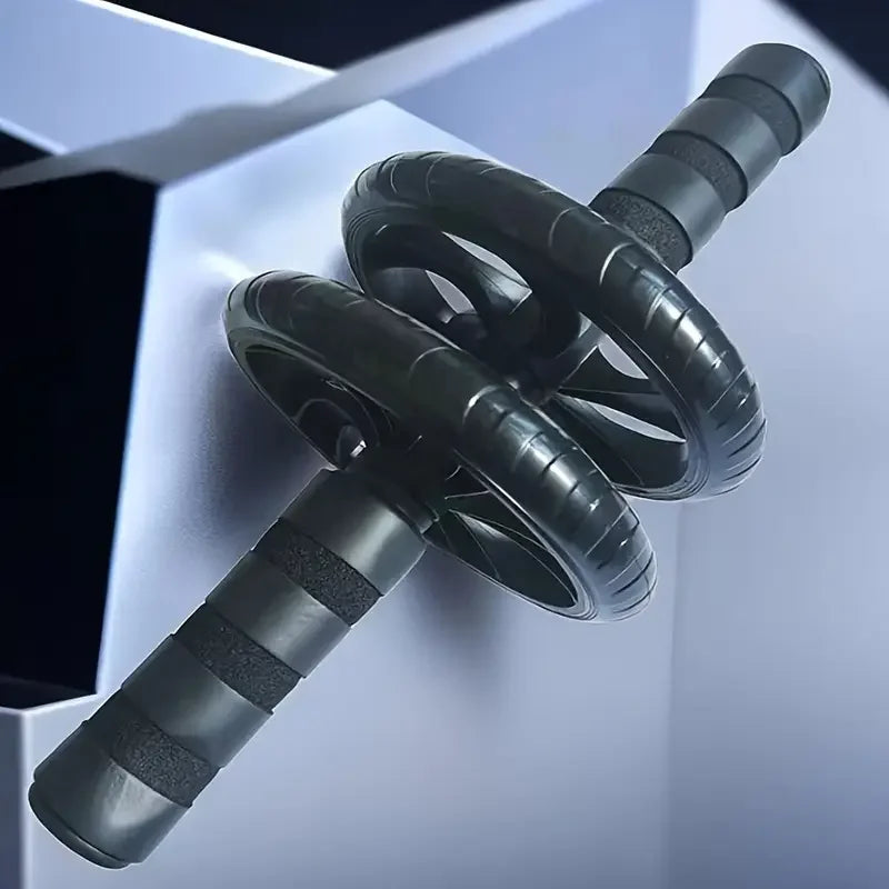Silent Dual-Wheel Abdominal Roller - Made of Pvc and Stainless Steel, Suitable for Core Strength Training and Fitness Enthusiasts, Abdominal Muscle Roller, Exercise Equipment