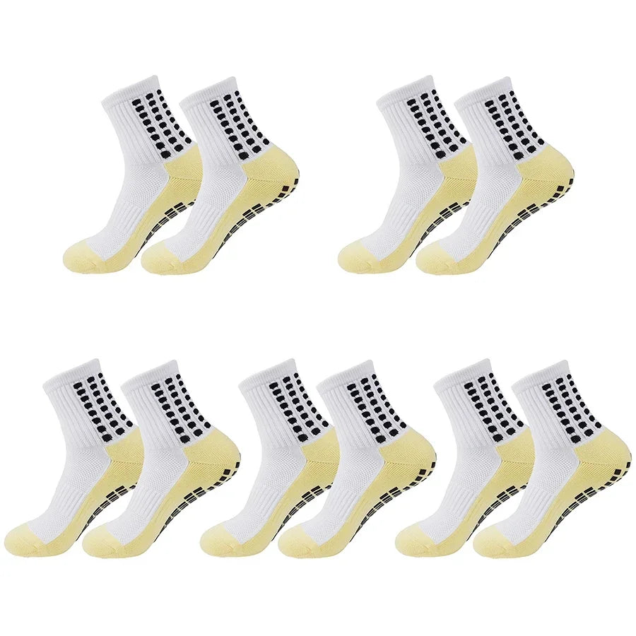 1/5/10/20 pair of football socks sports socks men's mid-calf socks silicone non-slip dot socks basketball yoga socks